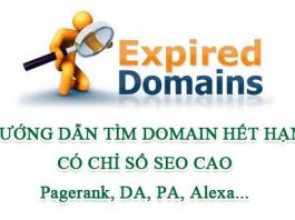 Cách Tìm Domain Hết Hạn Có PR,DA,PA Và Các Chỉ Số SEO Cao